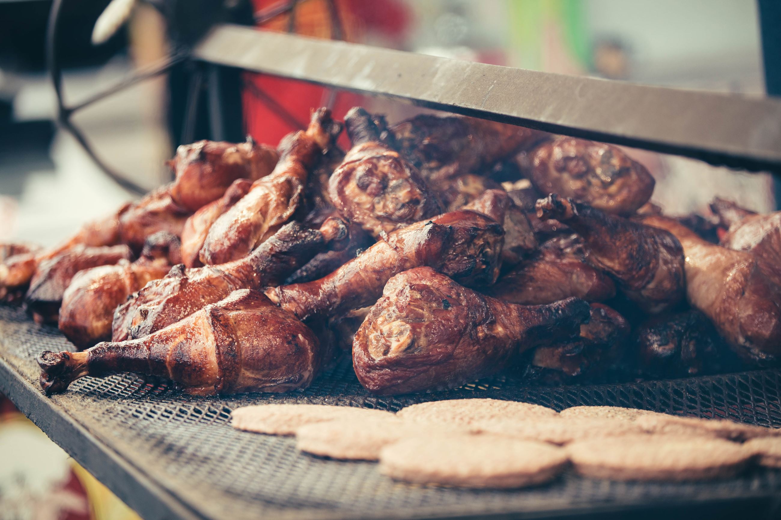 Chicken Drumsticks on a Grill