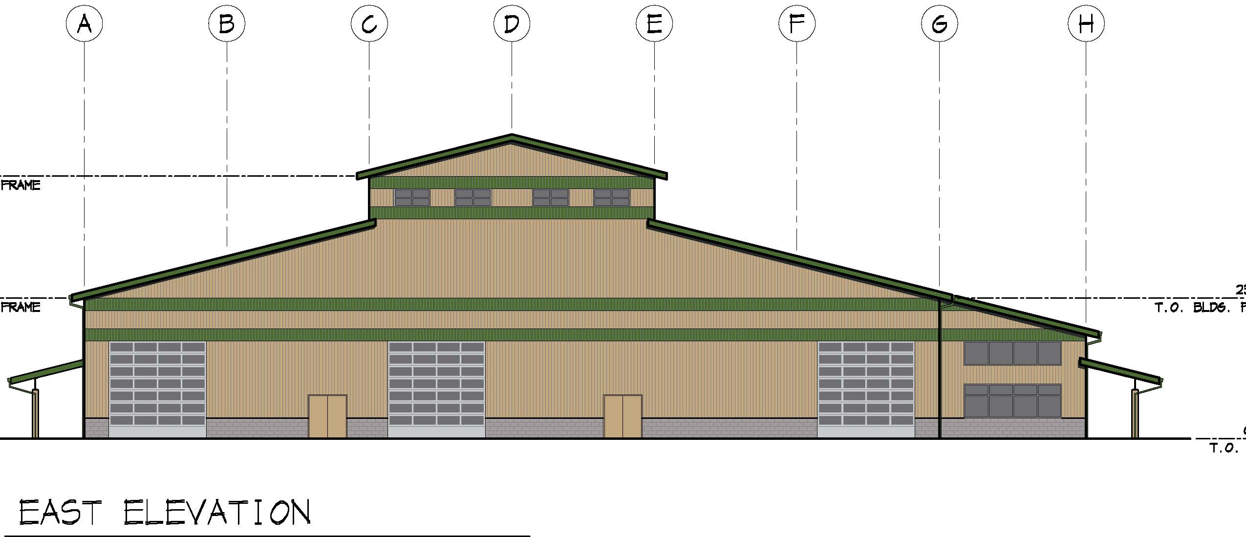 Stone Roof-Surrey Beige Walls East Elevation Graph