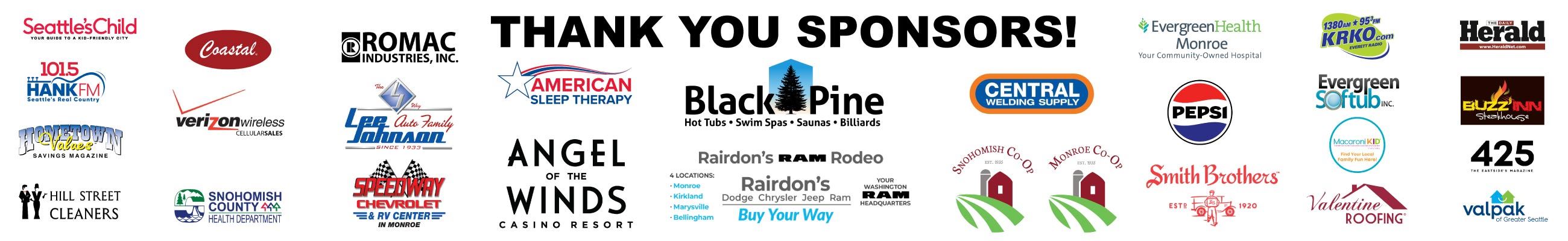 Thank you to all of our sponsors that make the fair possible. 