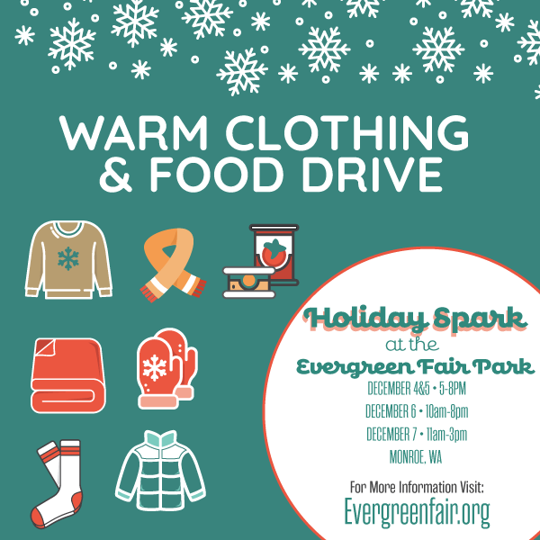 Advertisement Food and warm drive at the Holiday Spark at the Evergreen Park 12/04-12/7