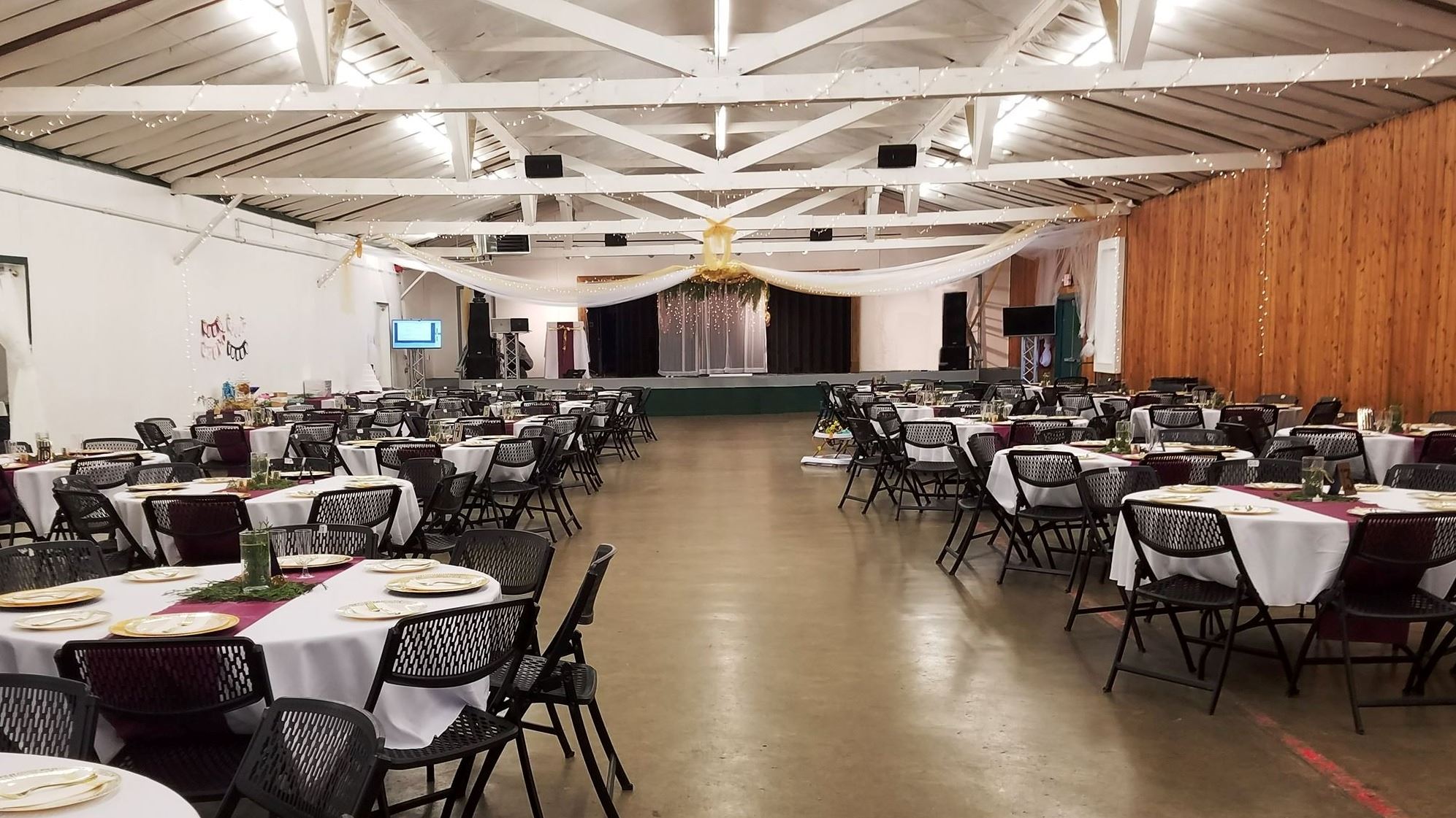 Tables setup for wedding