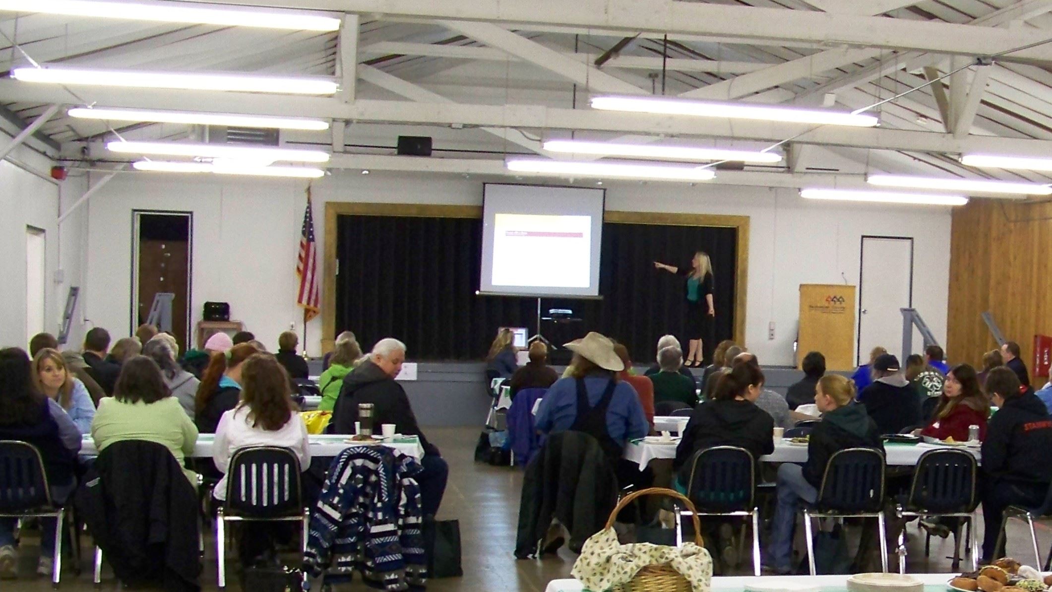 Room setup for lecture