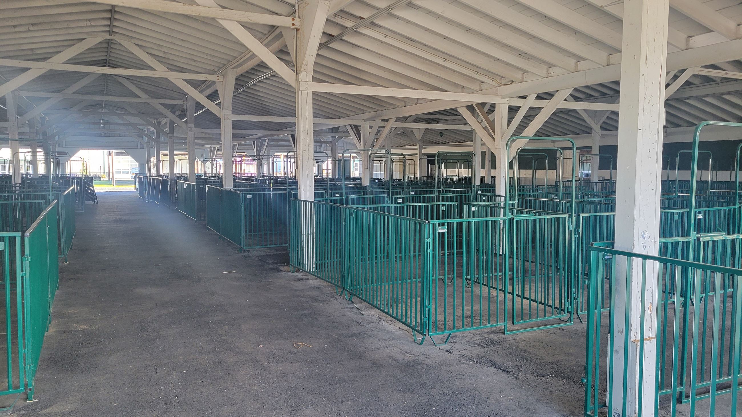 Sheep barn pens