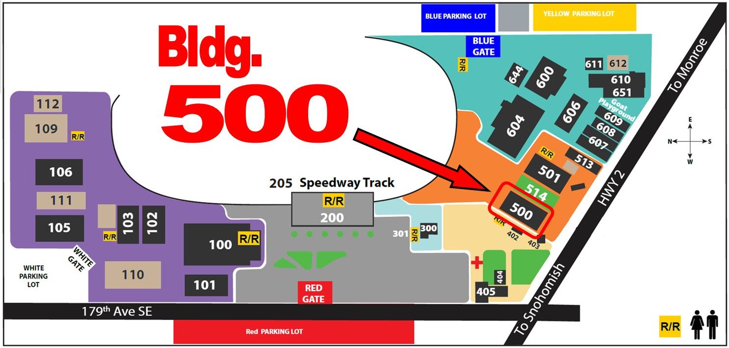 Map showing location of Display Hall