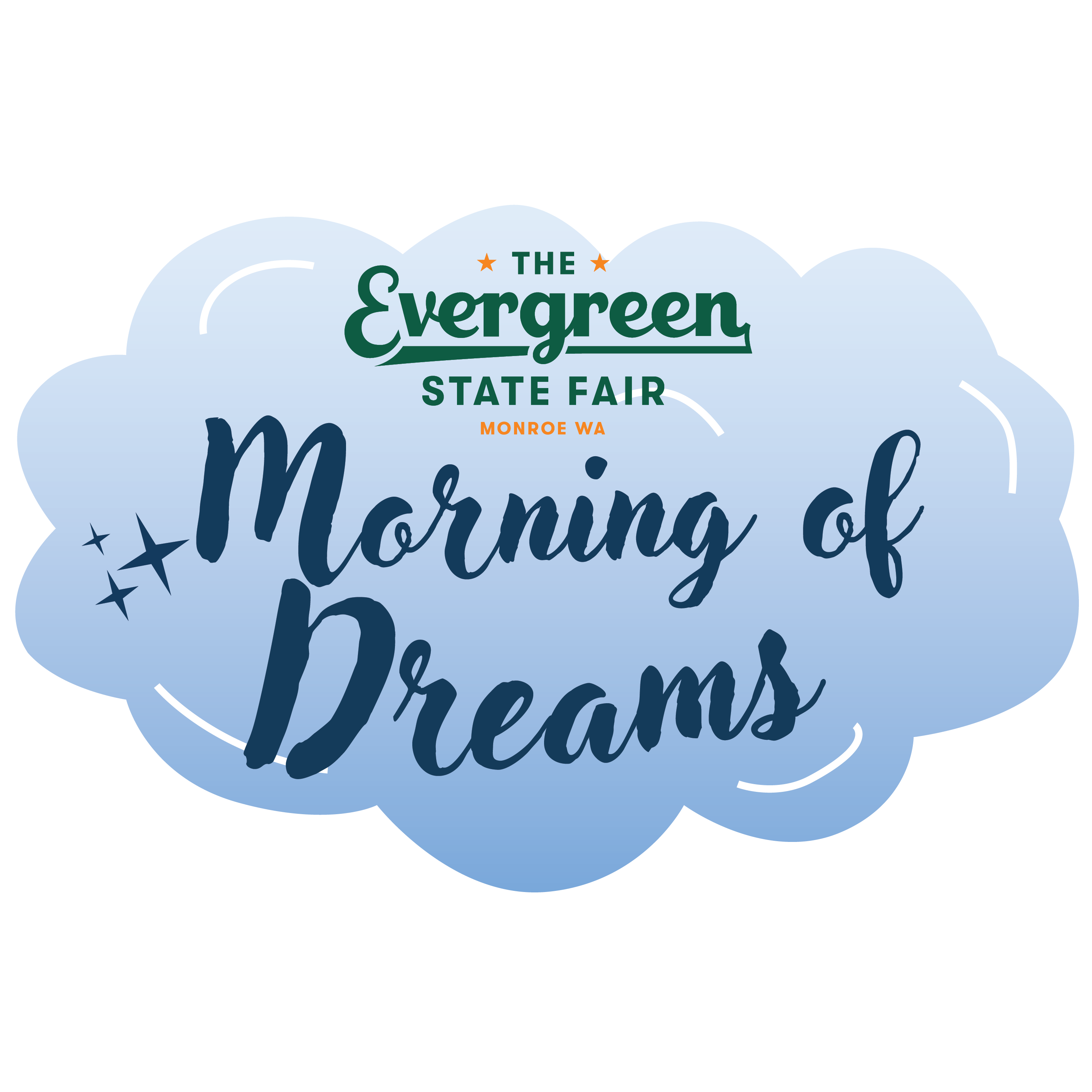 A cloud and text that says morning of dreams